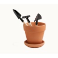 Clay Pot With Shovel
